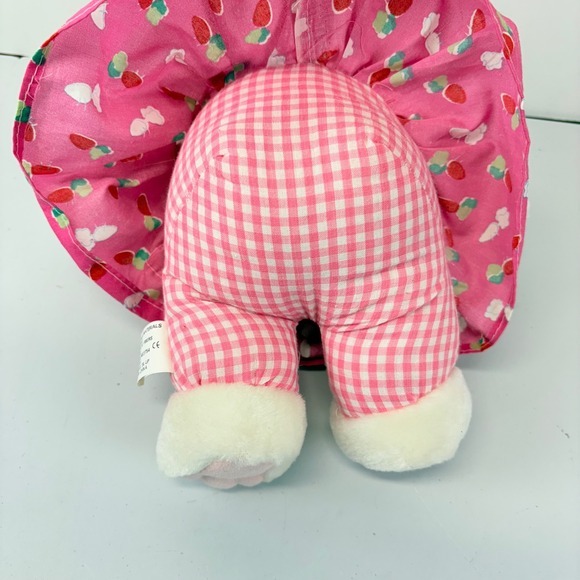KellyToy PlayPet White Bunny Baby ~14" Pink Gingham Kuddle Me Easter Rabbit - Picture 6 of 9
